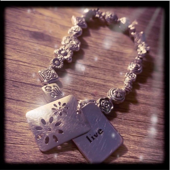 New Handmade Spring Bloom Live 2 Panel Flowers BOHO Sterling Silver Bracelet - Picture 8 of 12